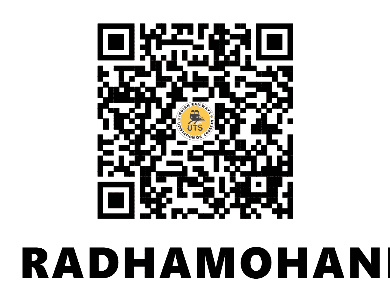 UTS QR Code for RADHAMOHANPUR - RDU - SE (WEST BENGAL)